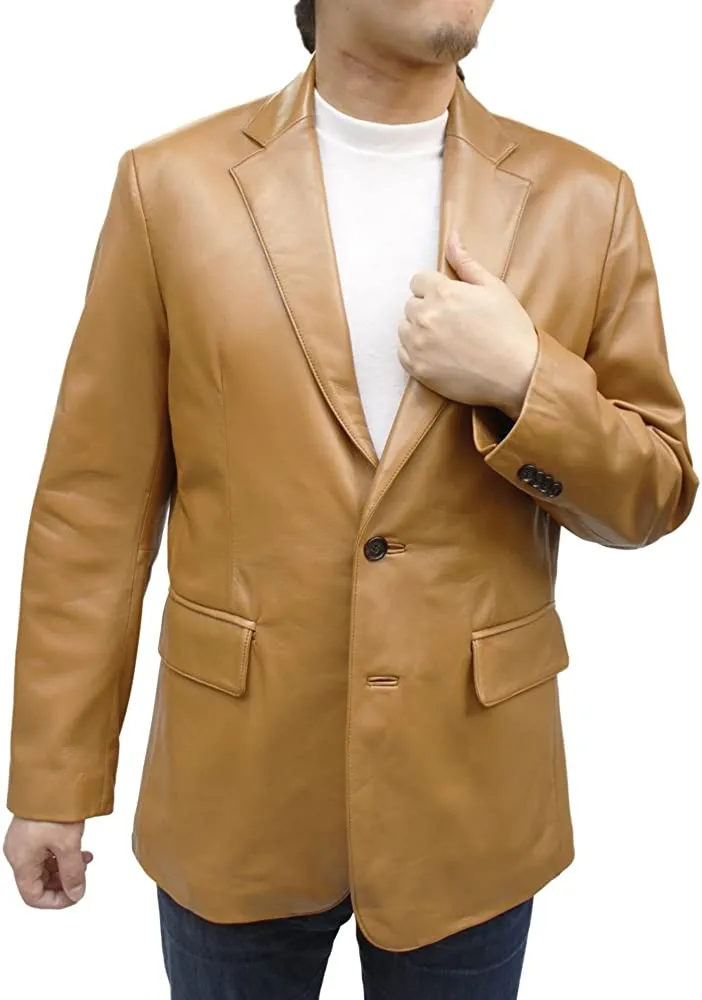 革ジャン メンズ ラム革 テーラードジャケット 2つボタン 8561 Mo-LAWZ