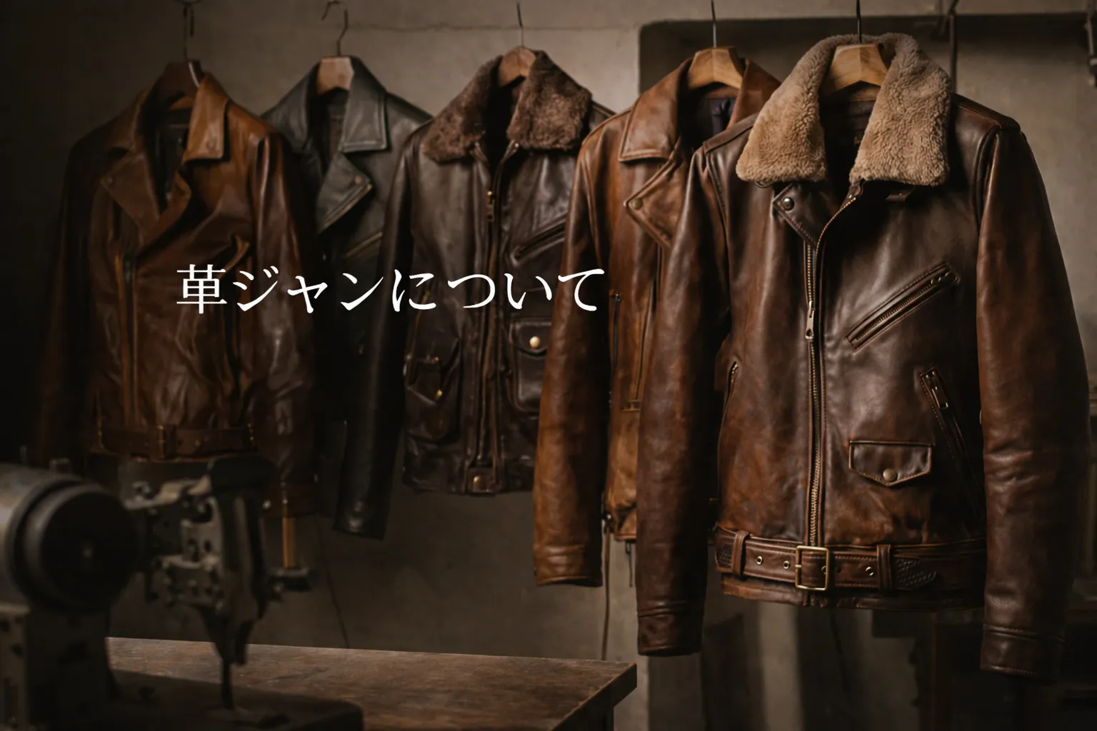 革ジャンの種類・選び方・特徴を創業60年の経験で解説