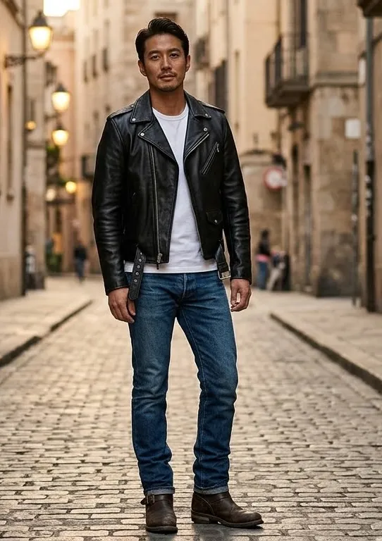 ダブルライダース クラシックカジュアルコーデ