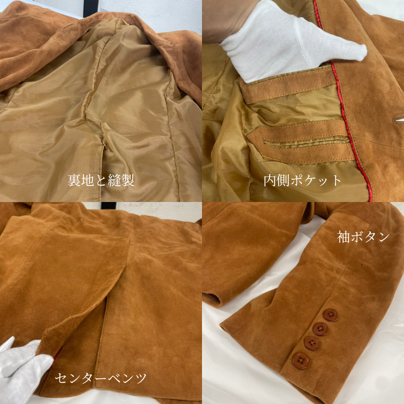 Mo-Laws 山羊革 テーラードジャケット 2つボタン MLJK008