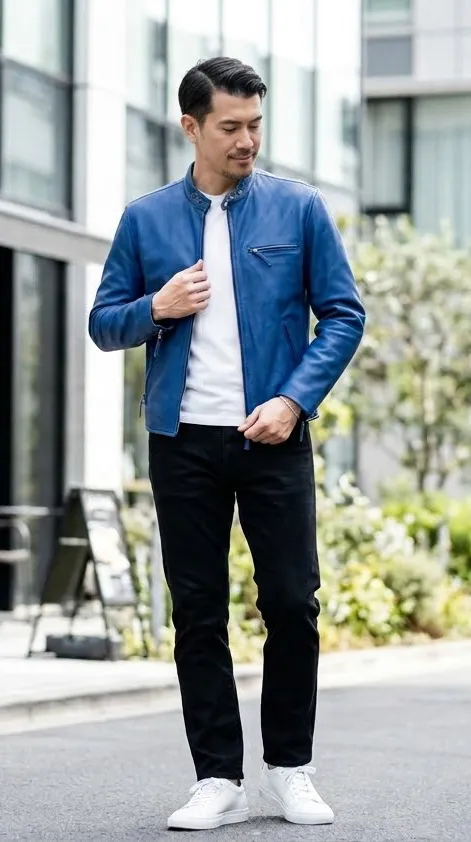 ブルーライダース シャープカジュアルコーデ