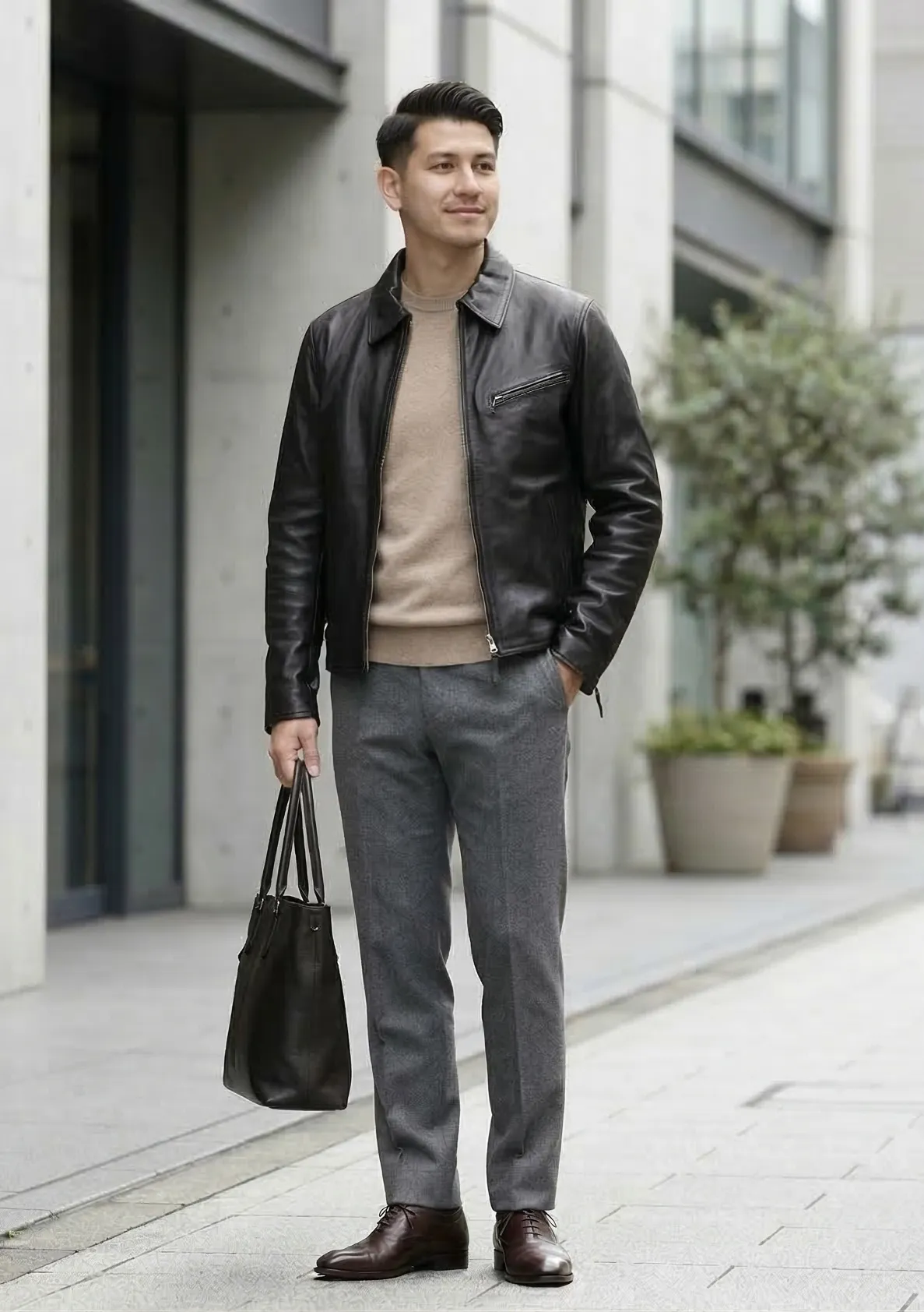 トラッカージャケット キレイめコーデ