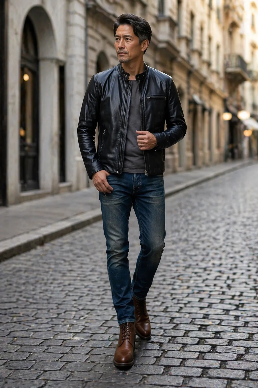 ネイビー ヴィンテージコーデ