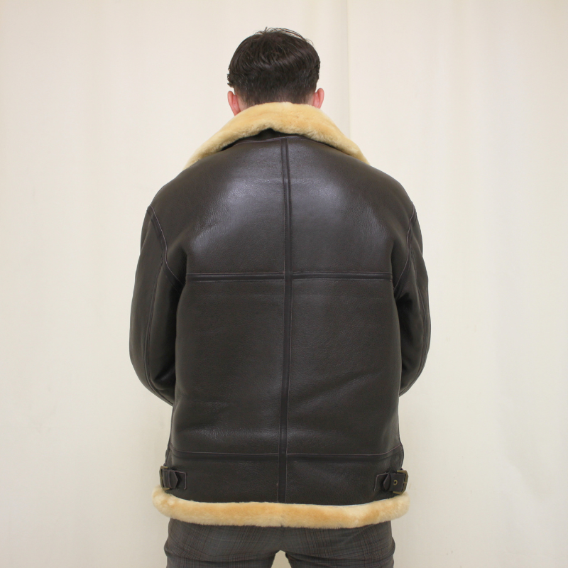 TAJIMA LEATHER B-3 ムートン フライトジャケット メンズ 本革 羊革 TL-FL-LM-B3-101